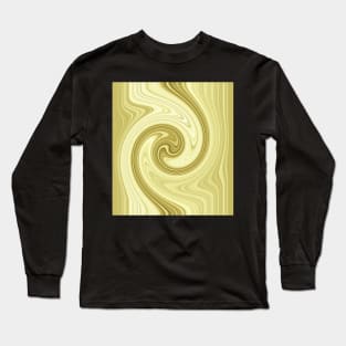Molten gold swirls zen Long Sleeve T-Shirt
